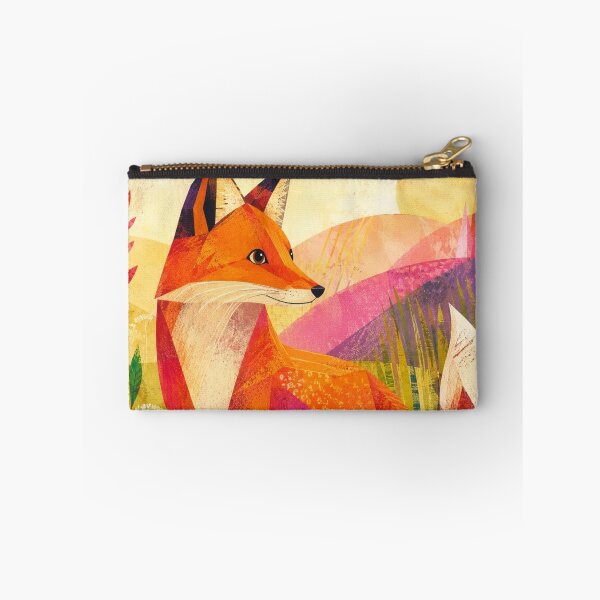 Item preview, Colorful Fox and Bird Folk Art designed and sold by Pure Craft.
