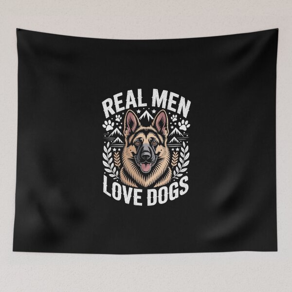 Item preview, REAL MEN LOVE DOGS designed and sold by jkrphoto.