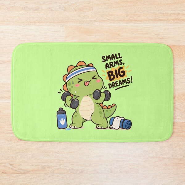 Item preview, Cute Dinosaur gym - Small arms big dreams designed and sold by JrNergal.