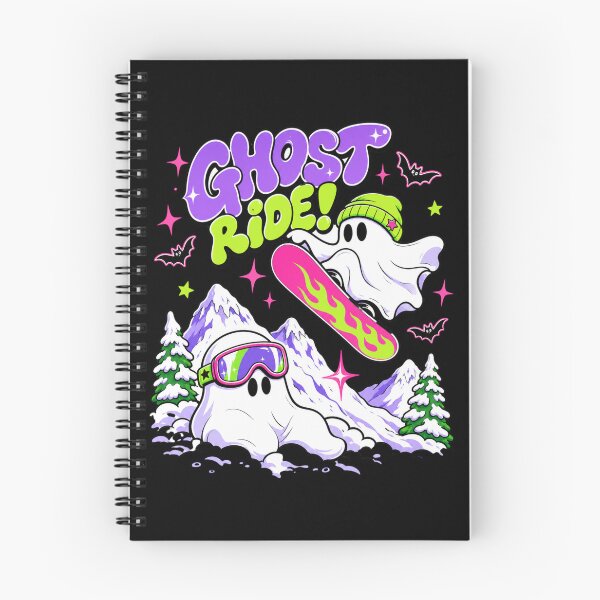Item preview, Ghost Ride Retro Snowboarding Winter Holiday Graphic Tee designed and sold by Design Vibras.
