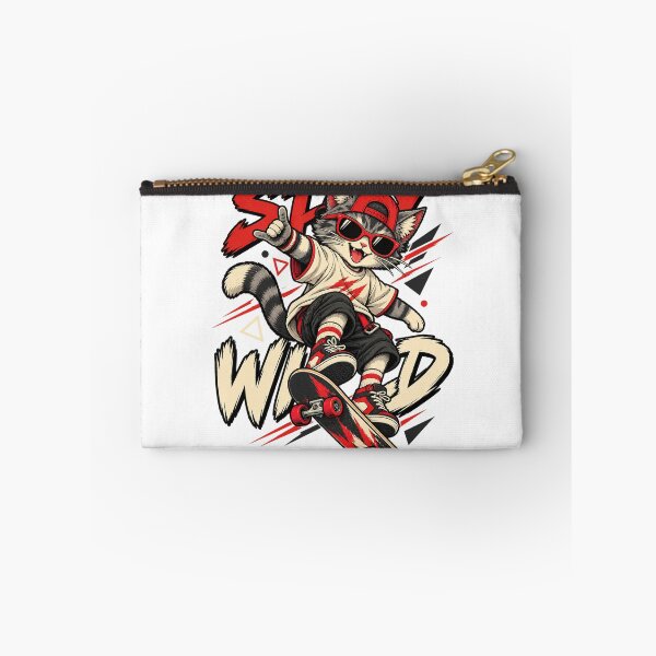 Item preview, Skater Cat Stay Wild Streetwear designed and sold by WelLarsDigitals.