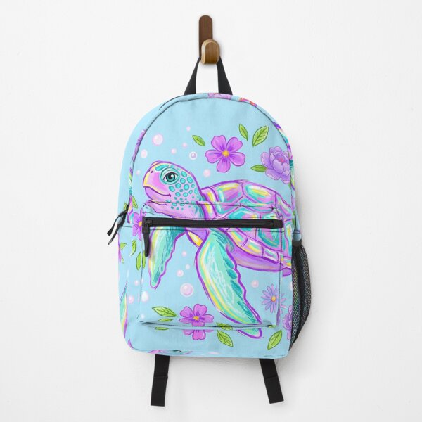 Item preview, Whimsical Sea Turtle purple colorful designed and sold by augustinet.