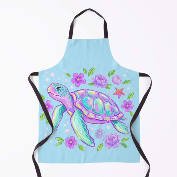 Item preview, Whimsical Sea Turtle purple colorful designed and sold by augustinet.