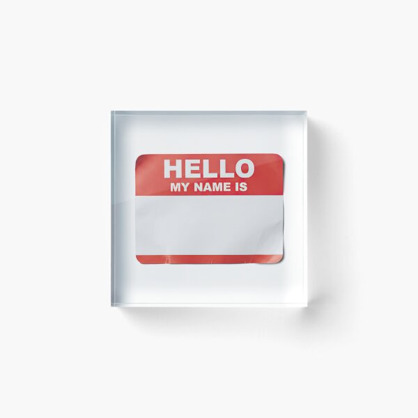 Item preview, Blank Hello My Name Is Name Tag designed and sold by VFXguy.
