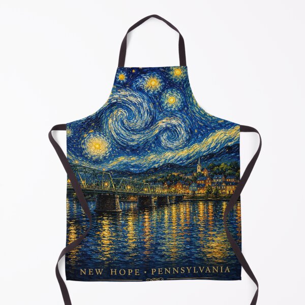 Item preview, Starry Night Over New Hope, Pennsylvania designed and sold by Past in Threads.