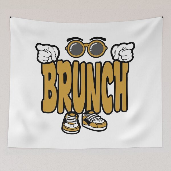 Aperçu de l'œuvre BRUNCH - NOURRITURE Mots Caractère Gras Rétro créée et vendue par NFTWords.