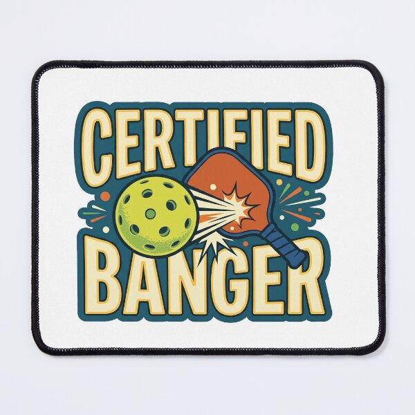 Item preview, Certified Banger Retro Pickleball Smash Impact designed and sold by randaper.