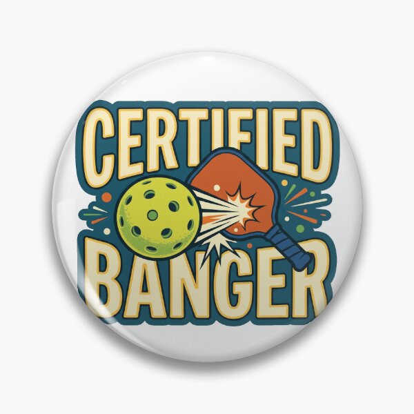 Item preview, Certified Banger Retro Pickleball Smash Impact designed and sold by randaper.