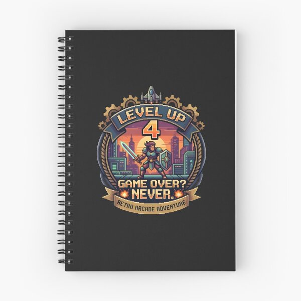 Item preview, Level Up Game Over Never Retro Gaming Pixel Art Badge designed and sold by eihabo.