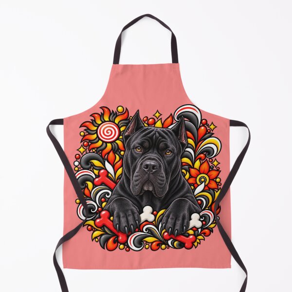 Item preview, Cane Corso Floral Art - Bones & Swirls Decor designed and sold by PixelsPaws.