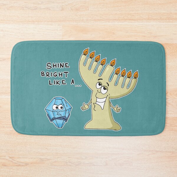 Item preview, Funny Hanukkah Menorah Diamond Sticker | Shine Bright Pun Art designed and sold by MyxaART.