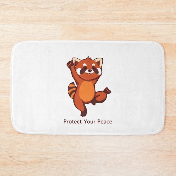 Item preview, Protect Your Peace – Joyful Red Panda Motivation designed and sold by Pororo23.