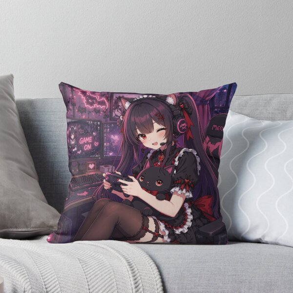 Artikelvorschau, Game On, Neko! – Gothic Gamer Maid entworfen und verkauft von Revyra Design .
