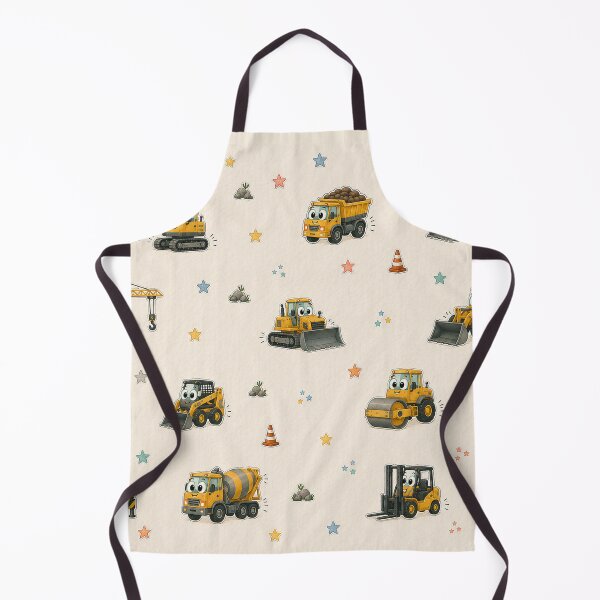 Item preview, Cute Construction Vehicles – Kids Heavy Equipment Pattern designed and sold by HO•Designs.