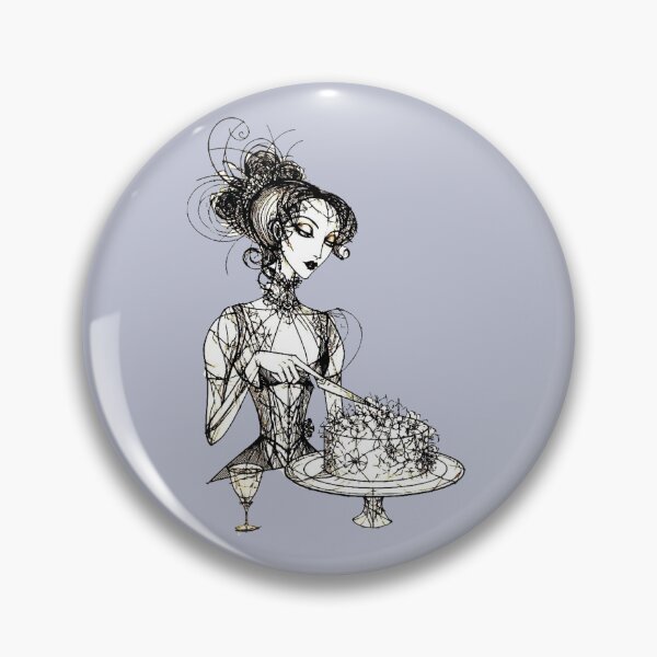 Item preview, A woman is slicing a cake. Retro style. designed and sold by MagelliShop.