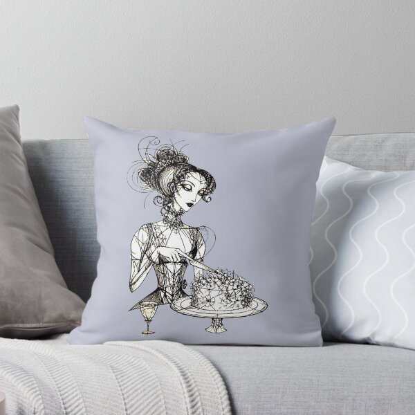 Item preview, A woman is slicing a cake. Retro style. designed and sold by MagelliShop.