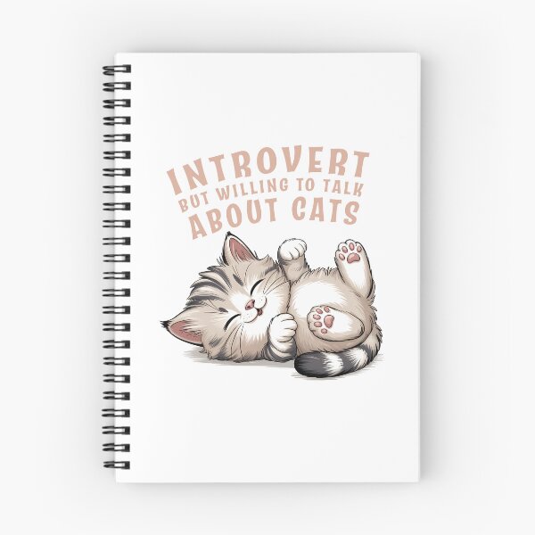 Item preview, introvert but willing to talk about cats designed and sold by Kingrocker.