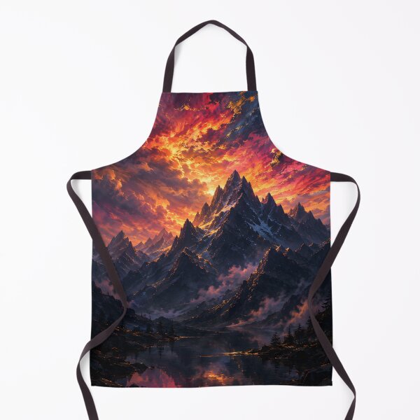 Item preview, Where the Mountains Burn – Dramatic Mountain Landscape designed and sold by bauschberts.