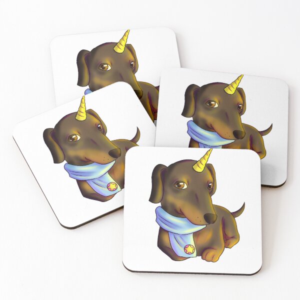 Item preview, Cute Magical Dachshund Unicorn Scarf designed and sold by JimboTurtle.