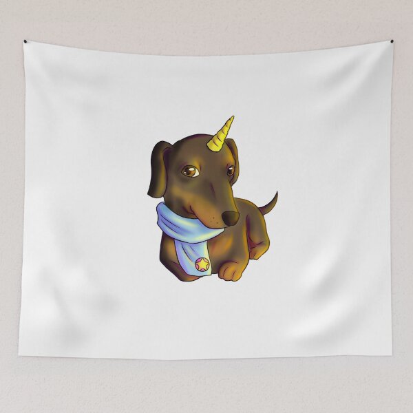 Item preview, Cute Magical Dachshund Unicorn Scarf designed and sold by JimboTurtle.