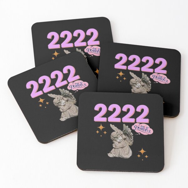 Item preview, 2222 Angel Number Design | Aesthetic | Manifest | Manifestation | Grateful | Angels | Spiritual | Gratitude Journals | Pink |  tshirts, mugs, stickers, posters designed and sold by TeenLake.
