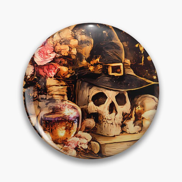 Item preview, Vintage Witchcraft and Skull Gothic Pattern designed and sold by Funnygiftsstudio .