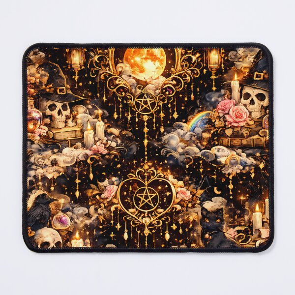 Item preview, Vintage Witchcraft and Skull Gothic Pattern designed and sold by Funnygiftsstudio .