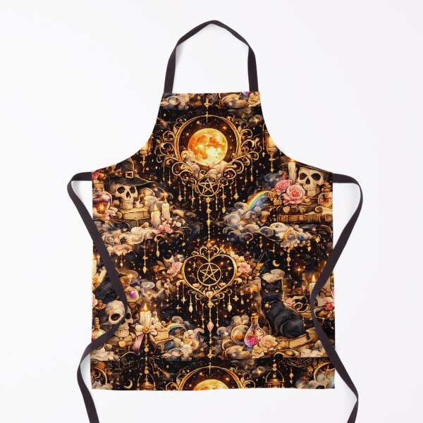 Item preview, Vintage Witchcraft and Skull Gothic Pattern designed and sold by Funnygiftsstudio .
