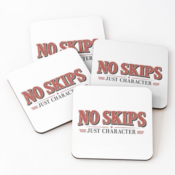 Item preview, No Skips Just Character Minimal Vintage Vinyl Typography designed and sold by Golden Era Studio.