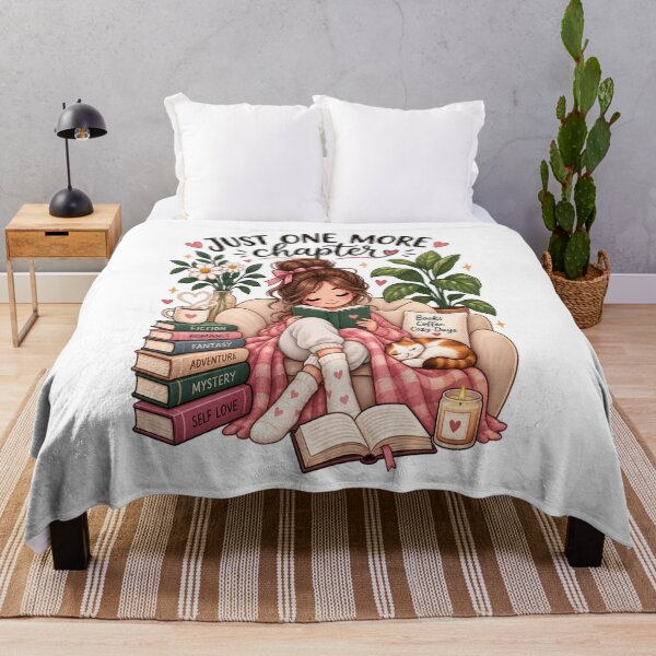 Item preview, Just One More Chapter – Cozy Book Lover Reading Design designed and sold by NovaNest Studio.