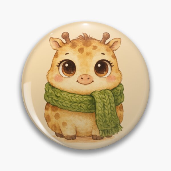 Item preview, Cute Baby Giraffe in Green Scarf – Whimsical Watercolor Animal. designed and sold by SaraSumi.