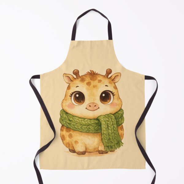 Item preview, Cute Baby Giraffe in Green Scarf – Whimsical Watercolor Animal. designed and sold by SaraSumi.