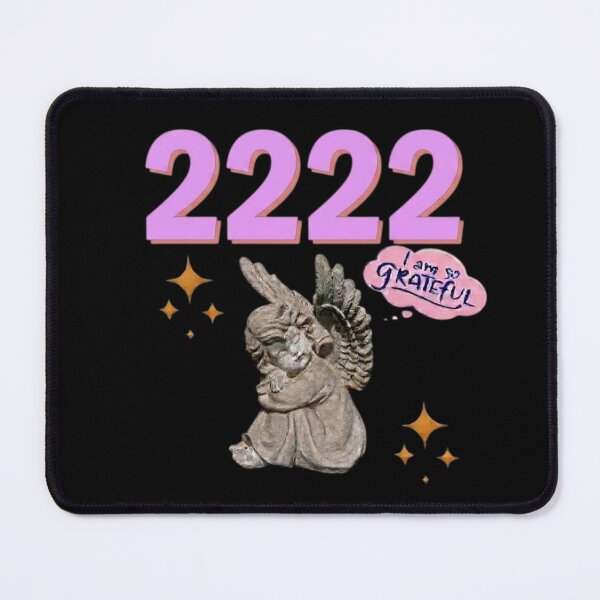 Item preview, 2222 Angel Number Design | Aesthetic | Manifest | Manifestation | Grateful | Angels | Spiritual | Gratitude Journals | Pink | tshirts, mugs, stickers, posters designed and sold by TeenLake.