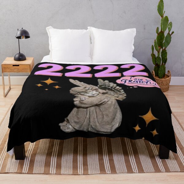 Item preview, 2222 Angel Number Design | Aesthetic | Manifest | Manifestation | Grateful | Angels | Spiritual | Gratitude Journals | Pink |  tshirts, mugs, stickers, posters designed and sold by TeenLake.