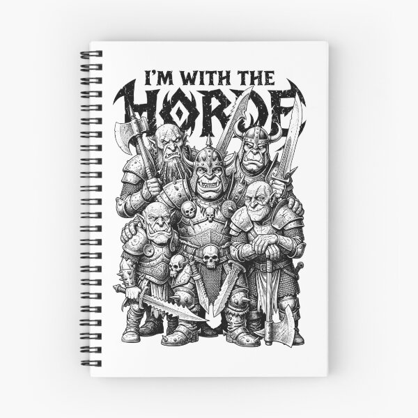 Item preview, I'm With The Orc Horde Funny Fantasy Gaming RPG Orcs designed and sold by GrandeDuc.