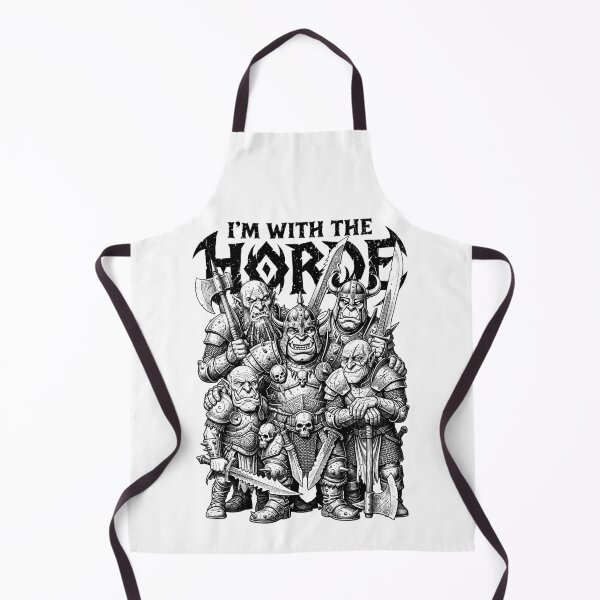 Item preview, I'm With The Orc Horde Funny Fantasy Gaming RPG Orcs designed and sold by GrandeDuc.