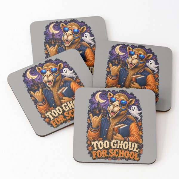 Item preview, Funny Halloween Camel – Too Ghoul for School Gift - Cool Halloween Animal Graphic Camel T-Shirt designed and sold by Camel & Quirk.