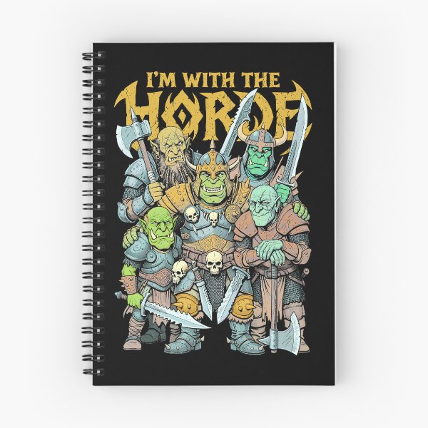 Item preview, I'm With The Orc Horde Funny Fantasy Gaming RPG Orcs designed and sold by GrandeDuc.