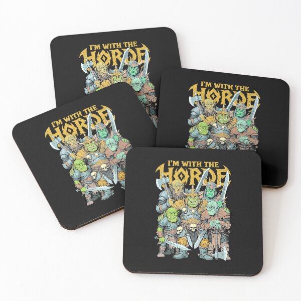 Item preview, I'm With The Orc Horde Funny Fantasy Gaming RPG Orcs designed and sold by GrandeDuc.