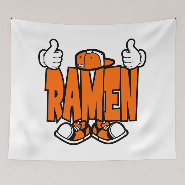 Item preview, RAMEN - FOOD Street Lettering Cartoon Character  designed and sold by NFTWords.