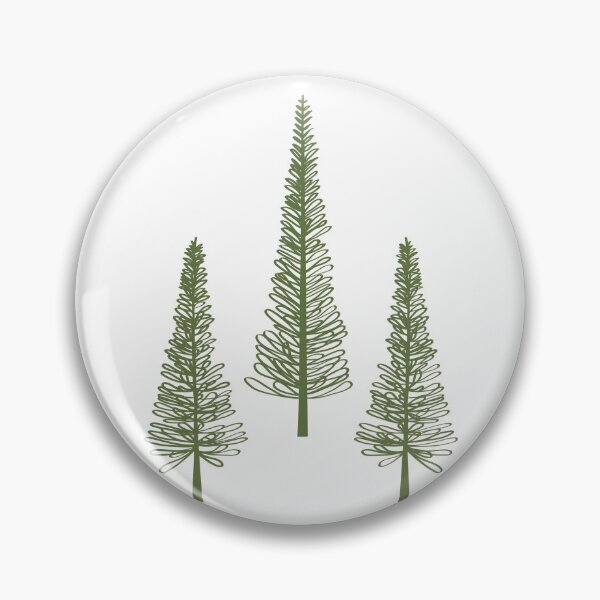Item preview, Three Pine Trees Moss Green designed and sold by Pinkdeer Designs.