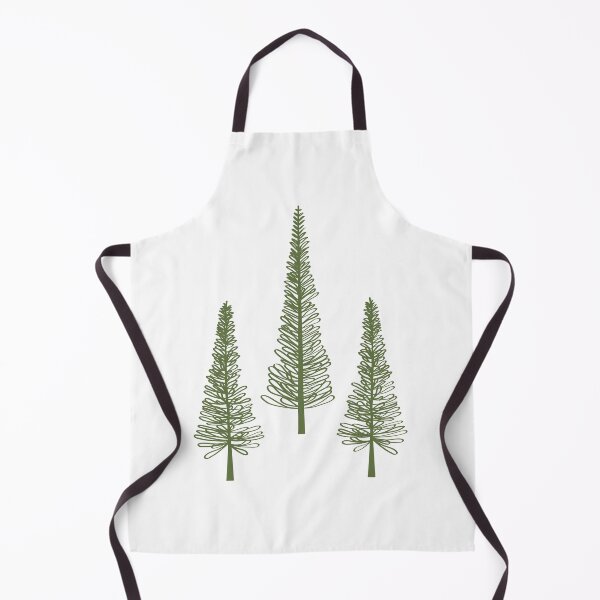 Item preview, Three Pine Trees Moss Green designed and sold by Pinkdeer Designs.