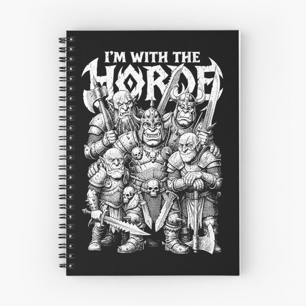Item preview, I'm With The Orc Horde Funny Fantasy Gaming RPG Orcs designed and sold by GrandeDuc.