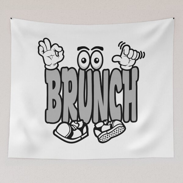 Aperçu de l'œuvre BRUNCH - NOURRITURE Graffiti Personnage Audacieux Rétro créée et vendue par NFTWords.