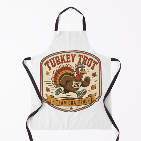 Item preview, Turkey Trot Team Grateful Funny Thanksgiving Running Turkey designed and sold by iratuslol.