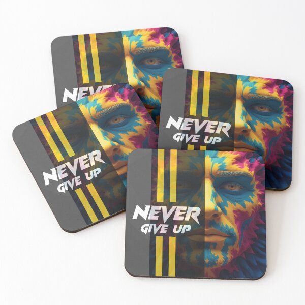 Item preview, Never Give Up Vibrant Motivational Art designed and sold by DKSH1234.