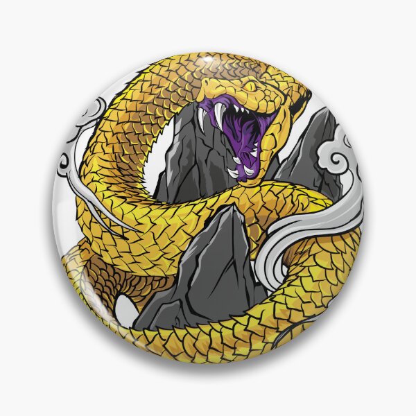 Item preview, Golden Chinese Zodiac Snake Fantasy Art designed and sold by Baihuart.