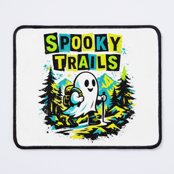 Item preview, Spooky Trails Ghost Hiker Adventure Halloween designed and sold by GabeMountainArt.