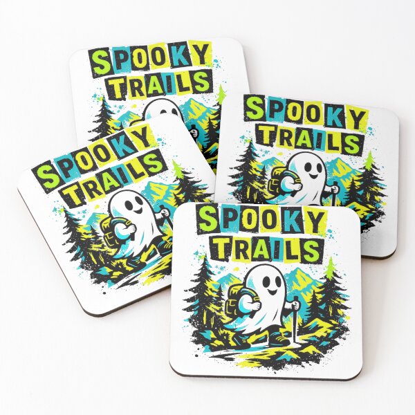 Item preview, Spooky Trails Ghost Hiker Adventure Halloween  designed and sold by GabeMountainArt.