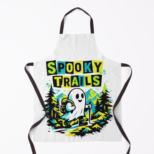 Item preview, Spooky Trails Ghost Hiker Adventure Halloween designed and sold by GabeMountainArt.